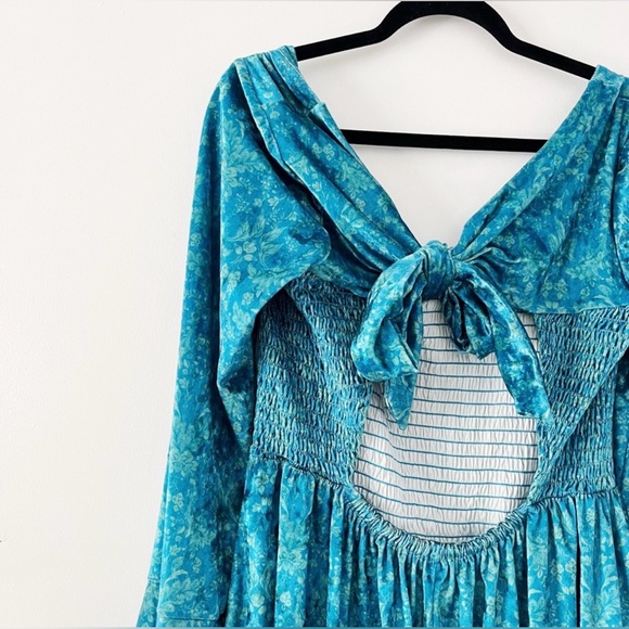 NWOT Free People Bali Tightrope Romper - Blue Size Large 🦋 - Picture 8 of 10